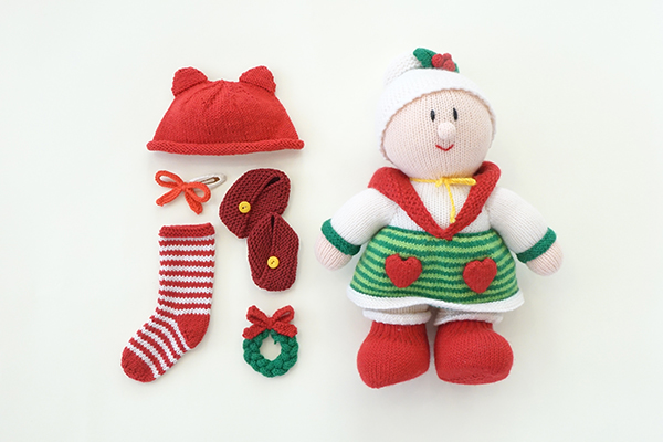신생아 곰돌이모자 크리스마스 에디션- Knitting Kit