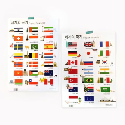 세계의 국기 1_멜로우 미니포스터