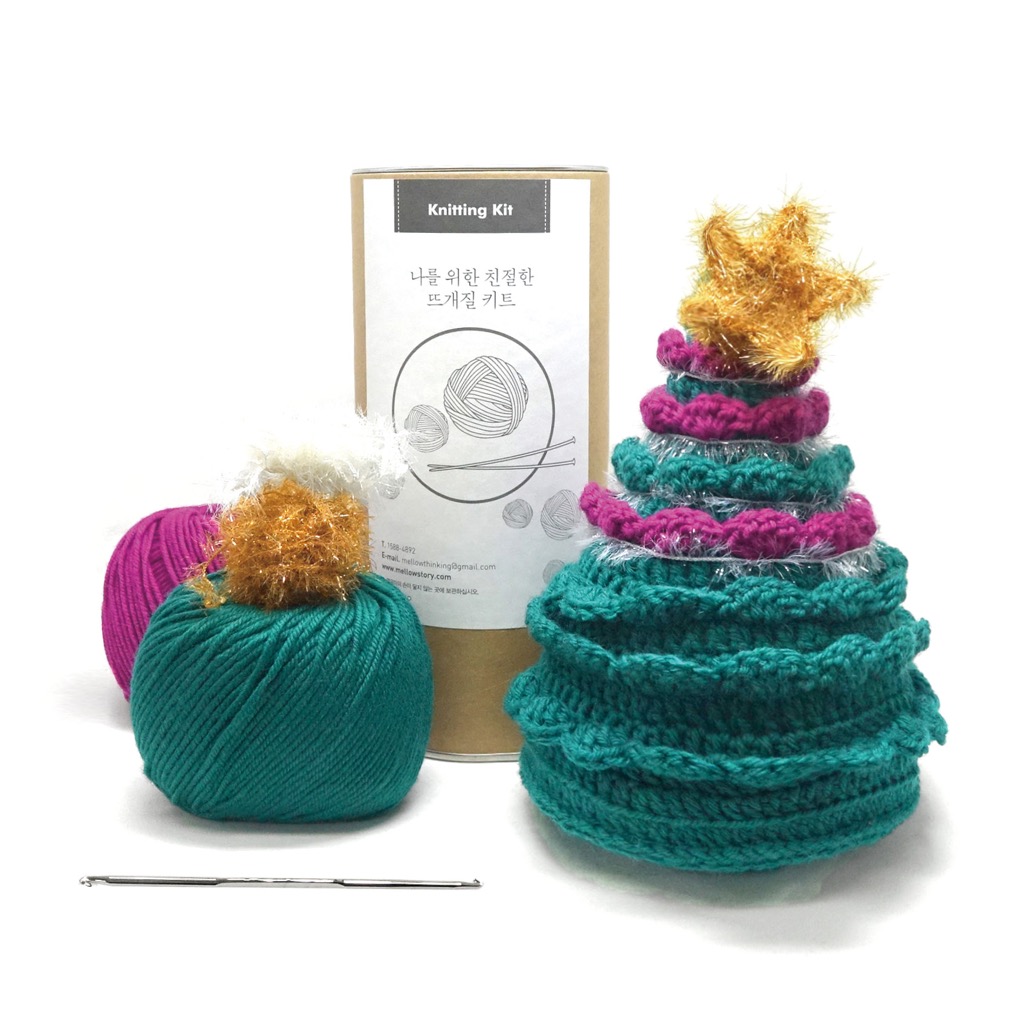 크리스마스 동글 트리  - Knitting Kit