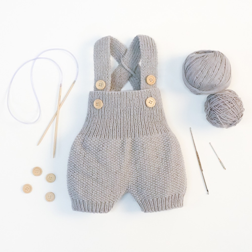 아기 쥐 롬퍼 - Knitting Kit